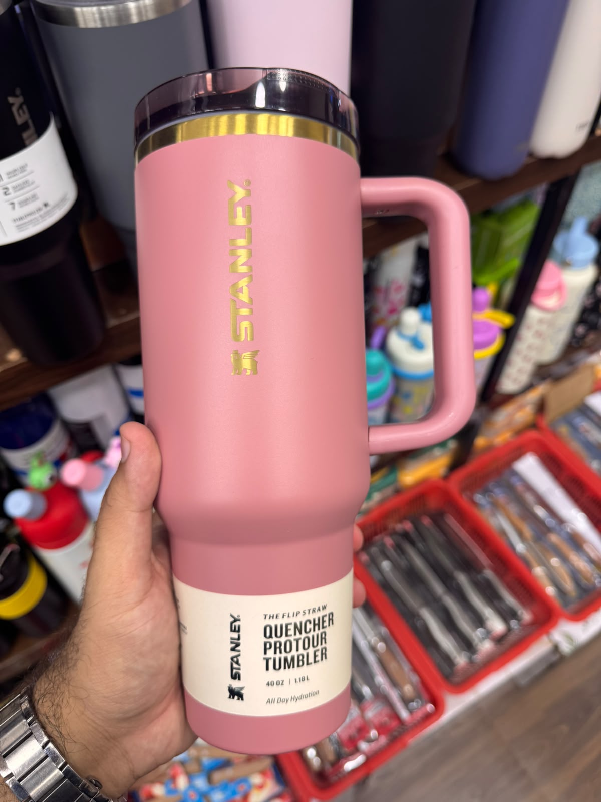 Premium Stanley Built-in Sipper Tumbler (40oz)