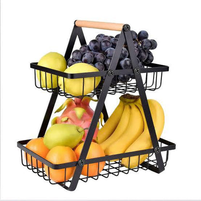 2-tier counter top fruit basket