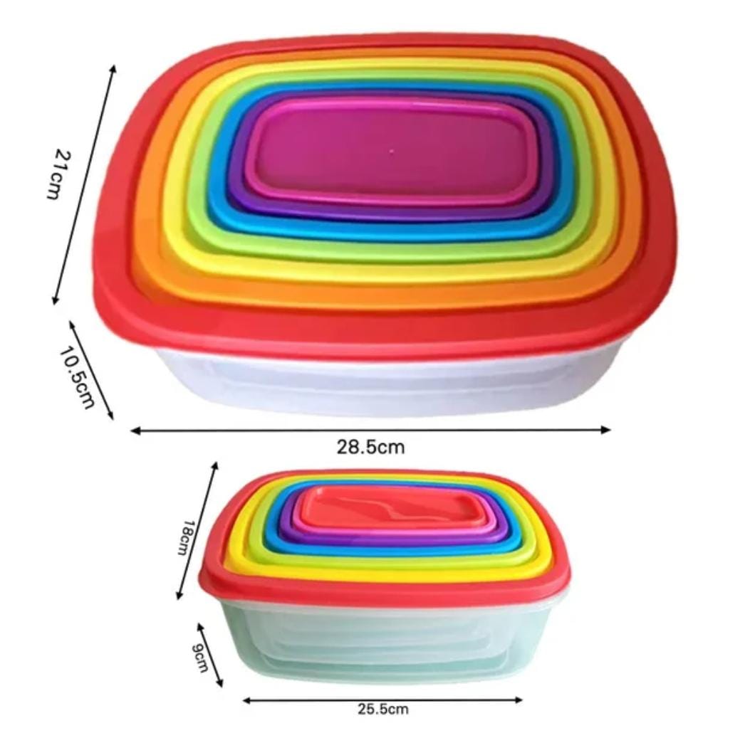 Rainbow Storage 7PCS Box