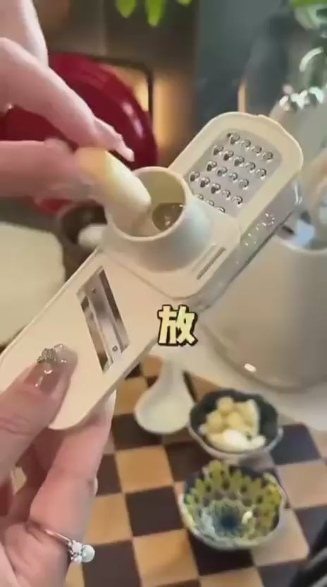 2-in-1 Multi-Function Vegetable Grater & Slicer with Container