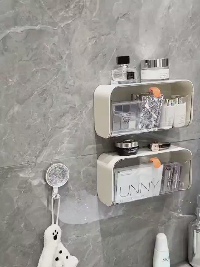 Wall-Mounted Multi-Purpose Storage Organizer – Drill-Free & Space Saving